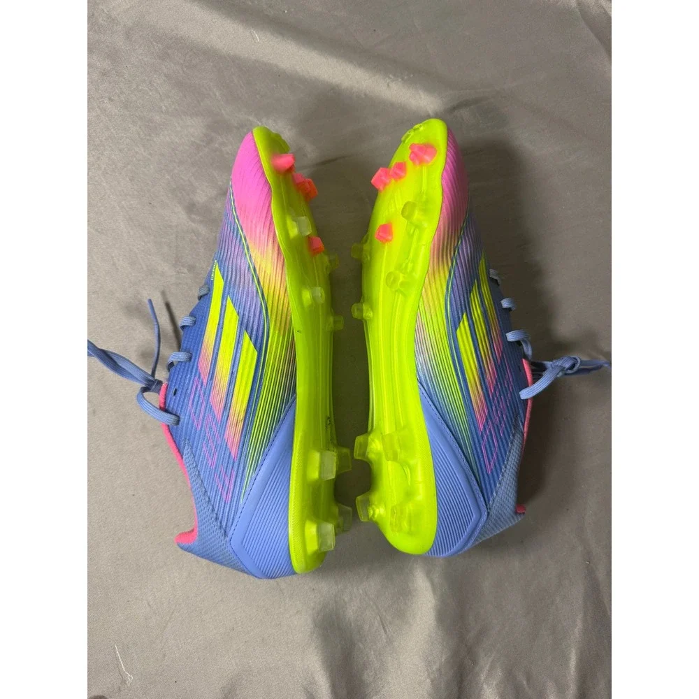 Adidas F50 Elite FG Soccer Cleats Lucid Blue Pink Yellow IE1290 Mens 10.5